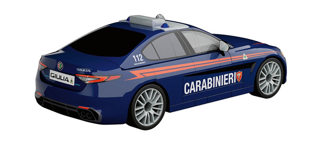Cobi 24654 Alfa Romeo Giulia Quadrifoglio Carabinieri, 1:35, 99 k