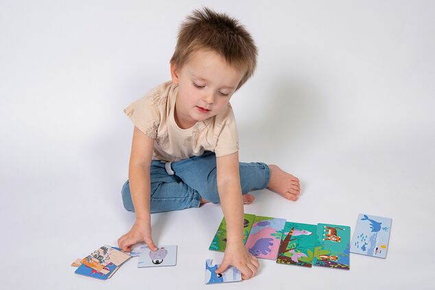 KukiKuk 80036 Veľké puzzle duo Kde býva zvieratká