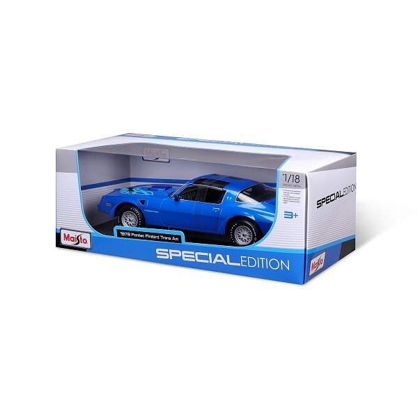 Maisto - 1978 Pontiac Firebird Trans AM, metal modrý, 1:18