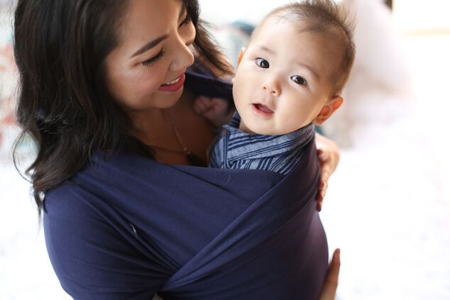 Nosič detí / šatka Boba Wrap - Navy Blue