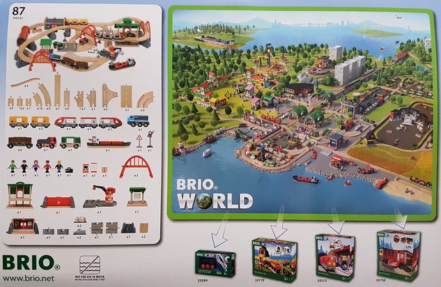 Brio Vláčiková dráha Deluxe so zvukmi a svetlami