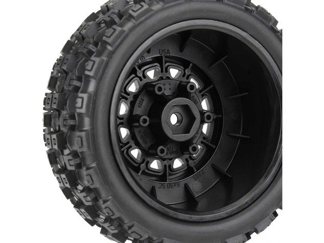 Pro-Line koleso 2.2/3.0", pneu Badlands MX M2, disk Raid H12 čierny (2)