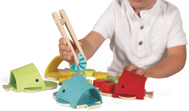 Janod Montessori hračka na triedenie Veľryby
