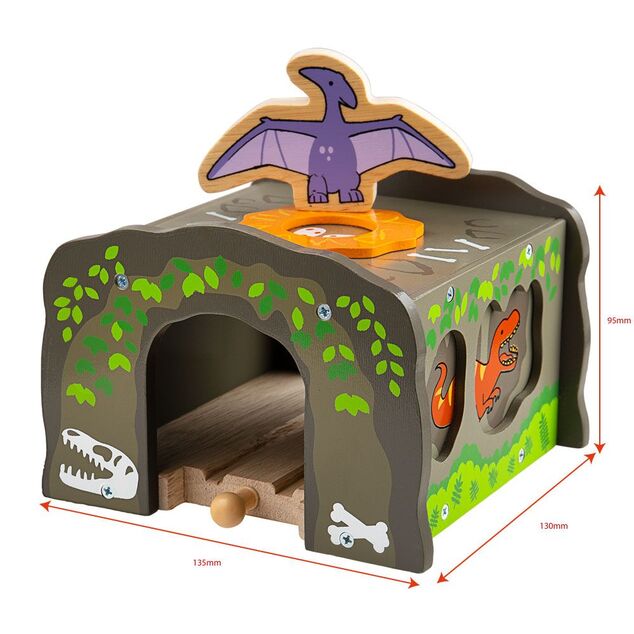 Bigjigs Rail Dinosaurí tunel T-Rex
