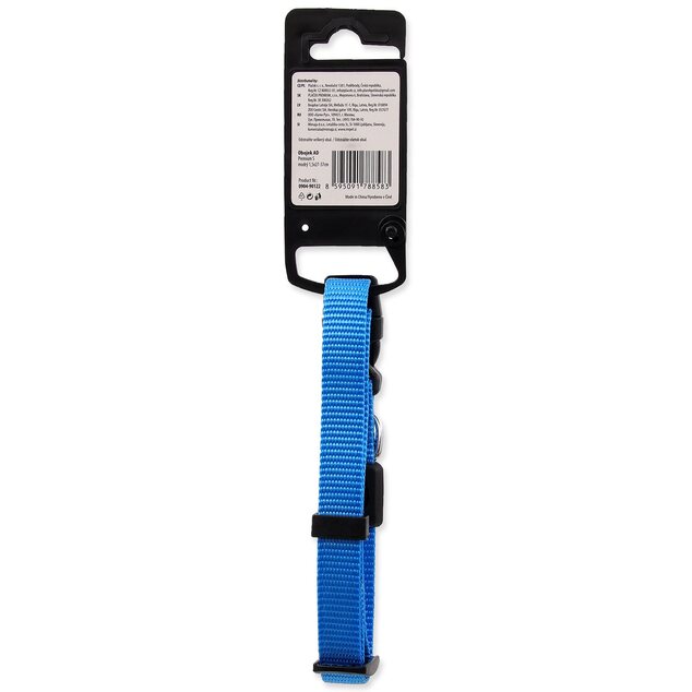 Obojok Active Dog Premium S modrý 1,5x27-37cm