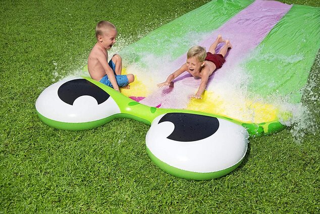 Bestway 52389 Vodná šmykľavka H2OGO Friendly Frog Slide 4.88m