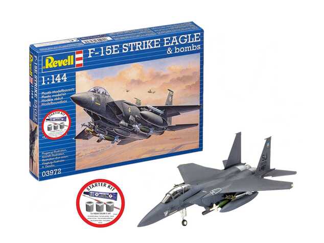 Starter Kit letadlo 73972 - F-15E Strike Eagle &amp; bombs (1:144)