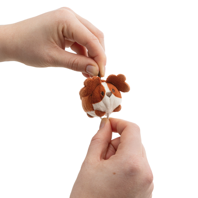 NICI MyMochi portachiavi Cocker Spaniel Brush 5 cm, sdraiato
