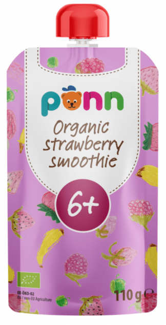 SALVEST Ponn BIO Ovocné pyré s malinami (110 g)