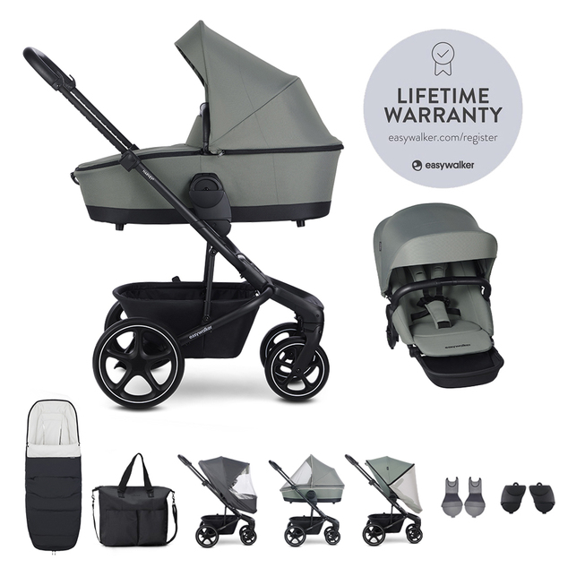 EASYWALKER Set XXL kočík kombinovaný Harvey5 Agave Green s príslušenstvom