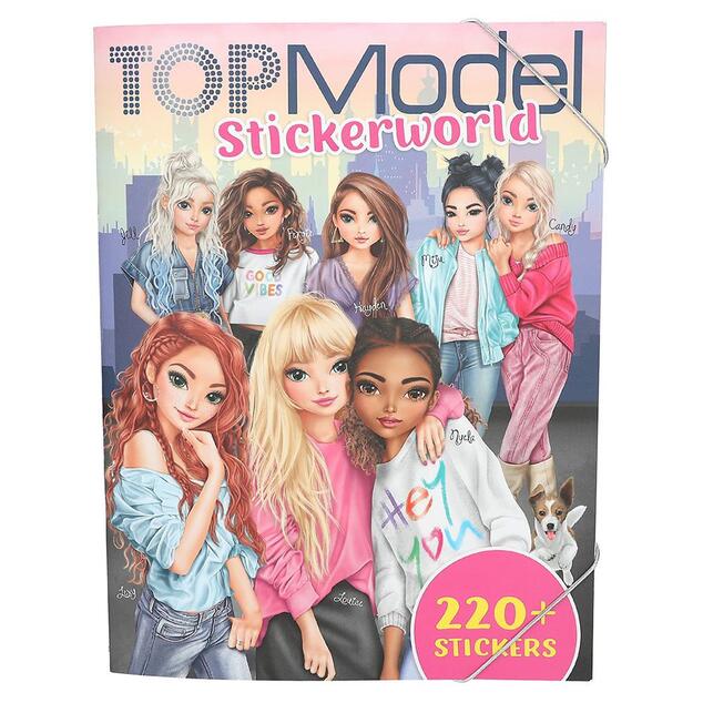 Top Model Kreativna bilježnica Stickerworld s 220 naljepnica