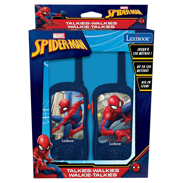 Lexibook Walkie-Talkies slim mit einer Reichweite von 120 Metern Spider-Man