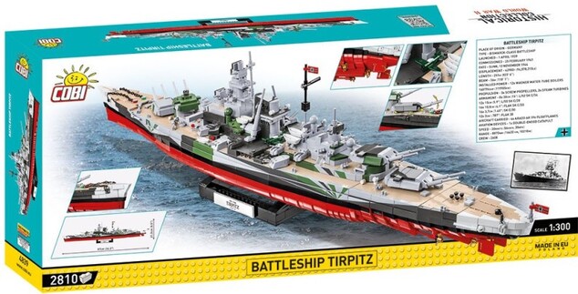Cobi II WW Battleship Tirpitz, 1:300, 2880 k