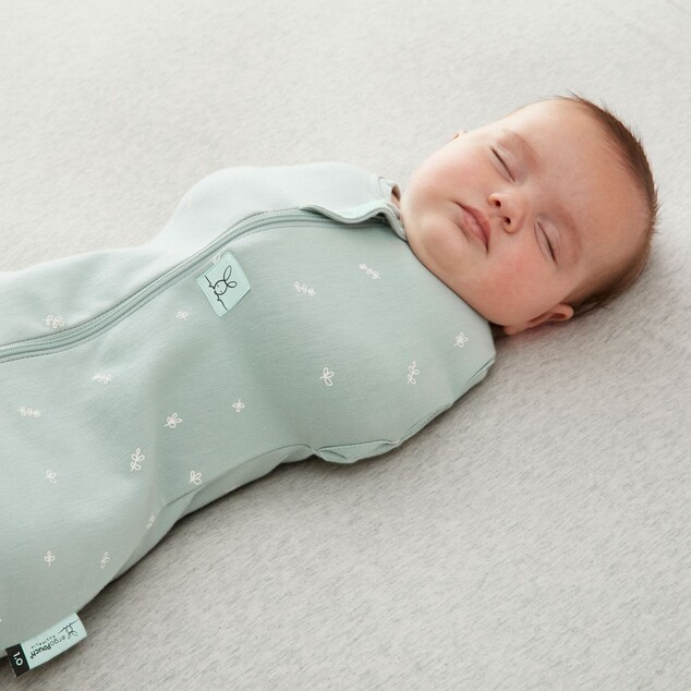 ERGOPOUCH Envoltorio y saco de dormir 2 en 1 Cocoon Sage 3-6 m, 6-8 kg, 1 tog