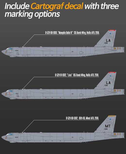 Modellbausatz Flugzeug 12622 - USAF B-52H 20th BS "Buccaneers" (1: 144)