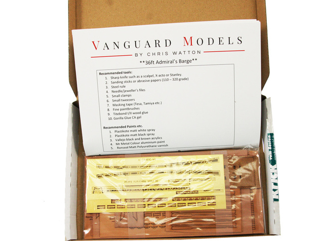 Vanguard Models admirálsky čln 36" 1:64 kit