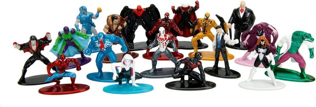 Jada Marvel Spiderman Kovové zberateľské nanofigúrky 18 ks