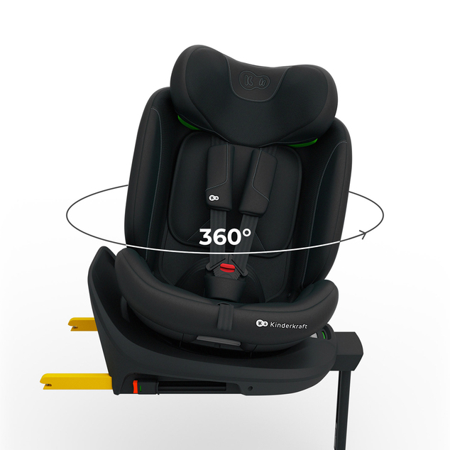 KINDERKRAFT Autosedačka i-360 2 Plus (40-150 cm) Black