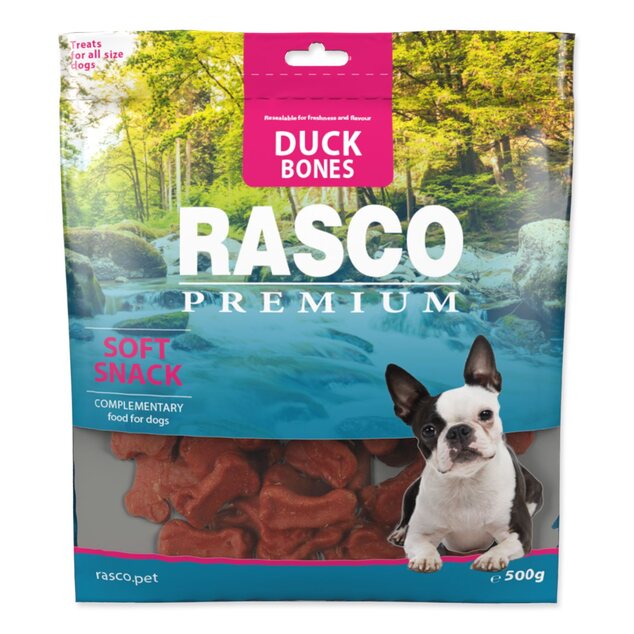 Pochúťka Rasco Premium kačka, kostičky 500g