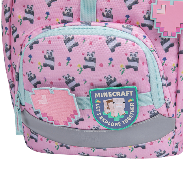 BAAGL Zaino scolastico Airy Minecraft Panda