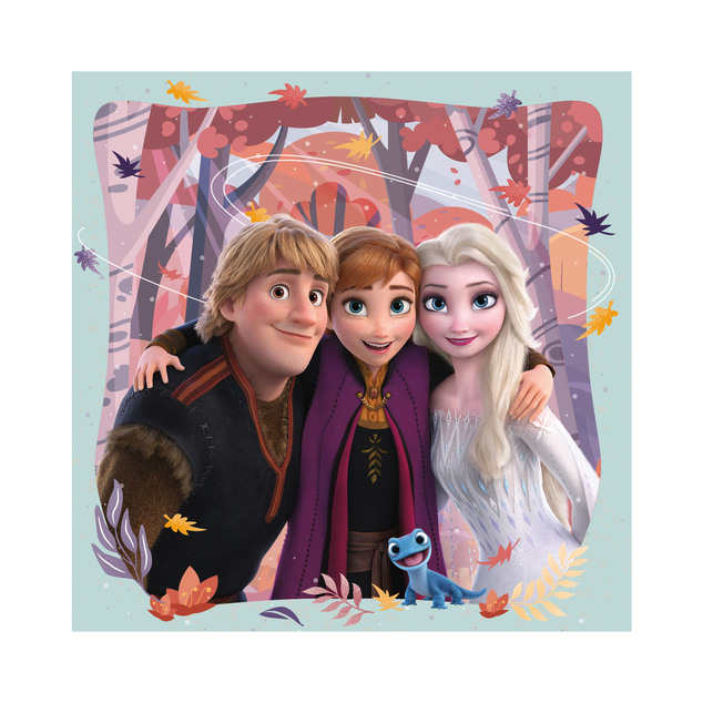 Puzzle Frozen: Radostná jeseň 3x55 dielikov