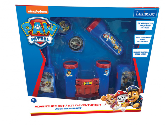 Lexibook Set Paw Patrol - vysielačky, ďalekohlad, baterka