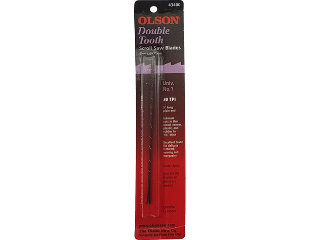 Olson list do lupienkovej pílky 0.66x0.33x127mm dvojitý zub 30TPI (12ks)