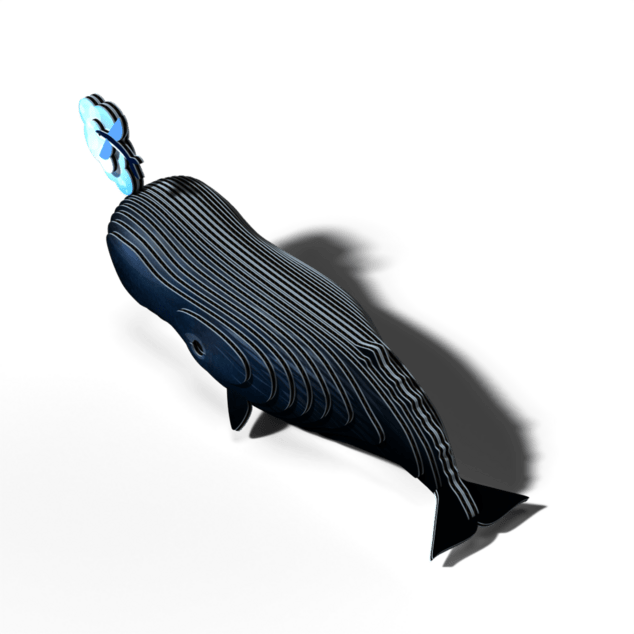 EUGY Sperm Whale 3D kartonasta sestavljanka