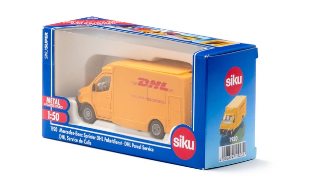 SIKU Super - doručovacie auto Mercedes-Benz DHL Parcel Service 1:50