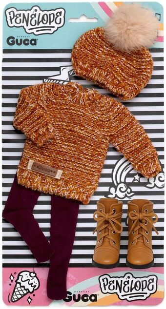 Guca P859 abbigliamento per bambola PENELOPE taglia 34 cm con scarpette