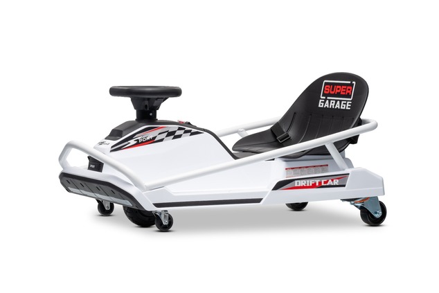 Beneo Motors Go-Kart da drift 24V, bianca, 300W Motore Brushless, Batteria al litio, Dr