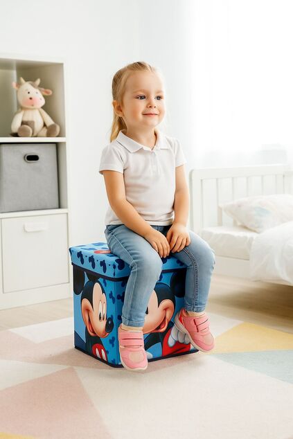 Cozy Noxxiez SB608 Mickey Mouse - cutie de depozitare și taburet