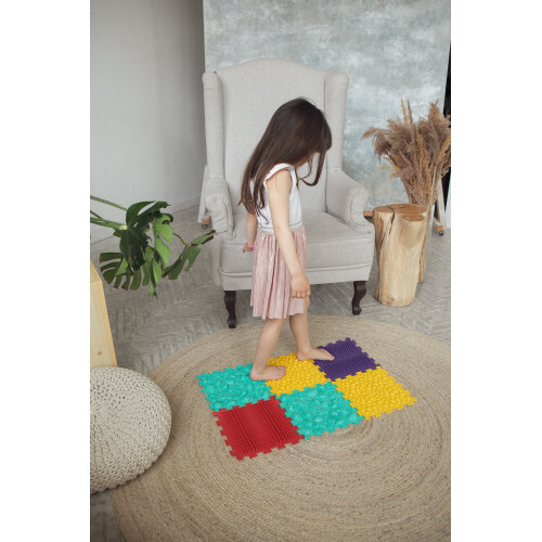 Ortek Masážna ortopedická podložka Puzzle "Námorná" 6 prvkov