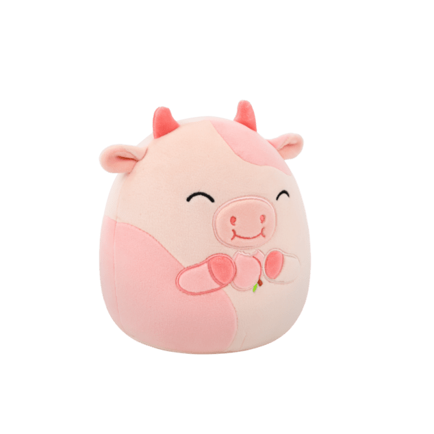 SQUISHMALLOWS Pfirsichkuh - Lilaz, 13 cm