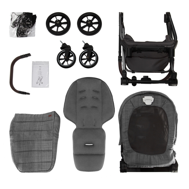 Kinderwagen Quest, Tornado Grau/Schwarz