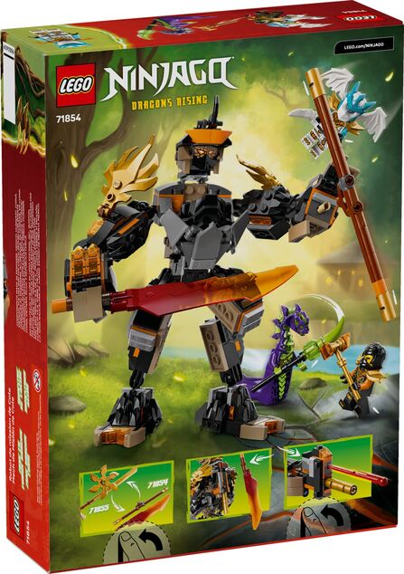 LEGO® NINJAGO 71854 Coles Expeditionsroboter und Drachen-Zane