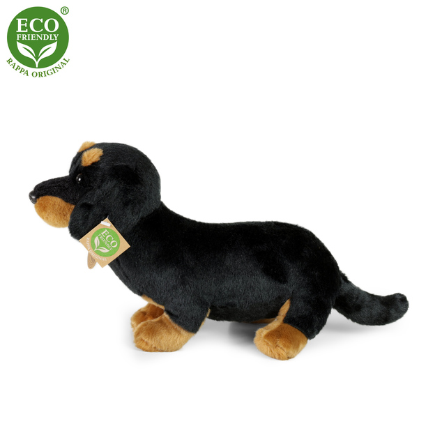 Plyšový pes jazvečík sediaci 30 cm ECO-FRIENDLY