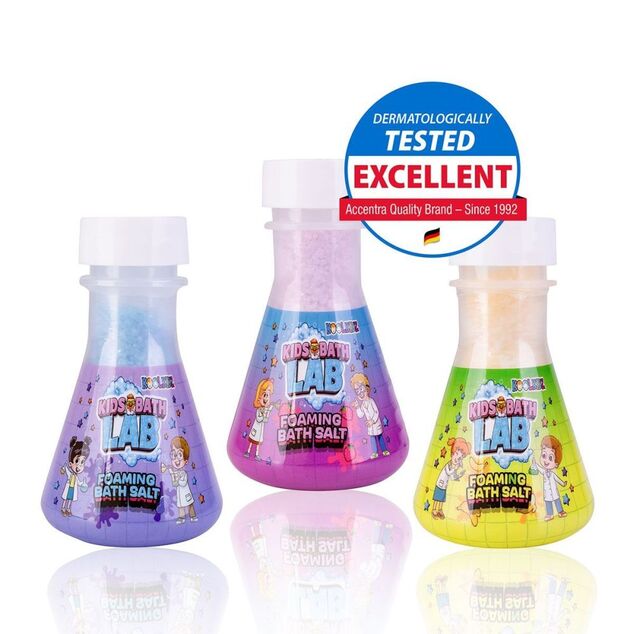 ACCENTRA Fürdőszórakoztató készlet KOOLKIDZ 3x habzó fürdősó, 3x80g