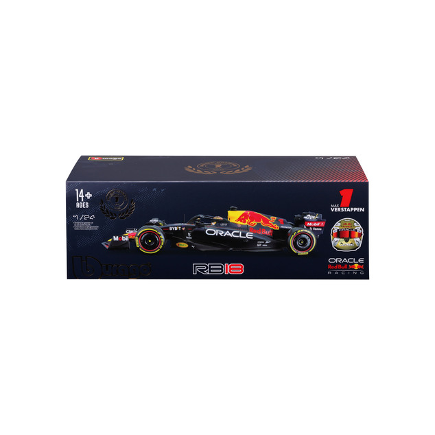 Bburago 1:24 Formula F1 Oracle Red Bull Racing RB18(2022) nr.1 Max Verstappen with driver