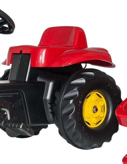 Rollytoys Šliapací traktor Rolly Kid s vlečkou - červený