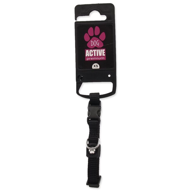 Obojok Active Dog Premium XS čierny 1x21-30cm