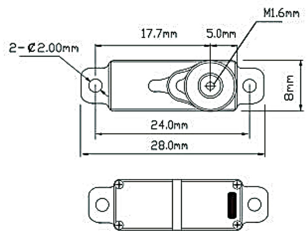 Robbe servo FS 135X HV 2.2kg.cm 0.048s/60° MG