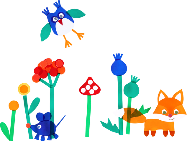 Haba Set creativo Immagine da finestra Ciao, animali del bosco!