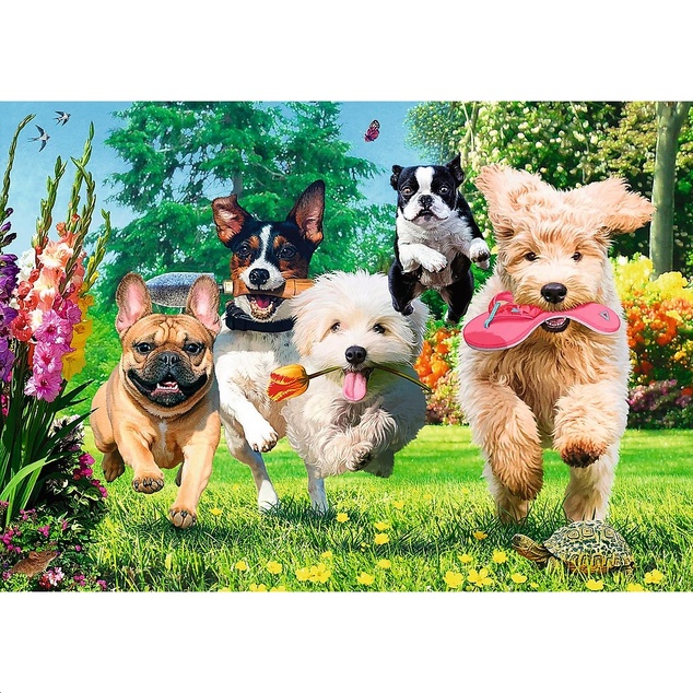 Trefl Puzzle 1000 Premium Plus - Čajový čas: Prichádzajú problémy!