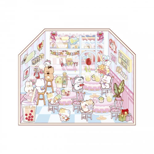 Janod Cosy Set creativ Stickere Minilume Delicii