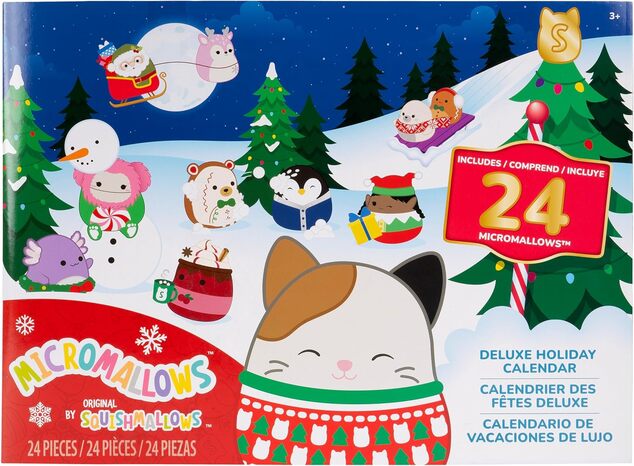 Squishmallows Micromallows 24-dňový plyšový adventný kalendár
