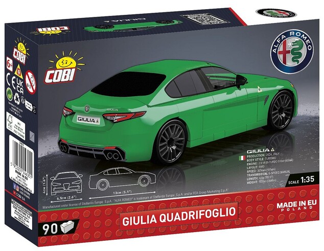 Cobi Alfa Romeo Giulia Quadrifoglio, 1:35, 90 k