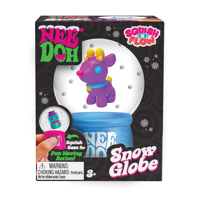 Schylling NeeDoh Boule à neige de Noël compressible