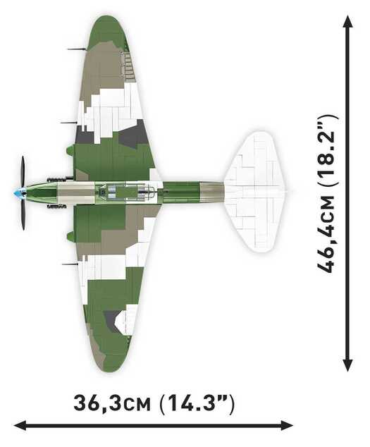 Cobi 5745 II WW Iljušin Il-2 Šturmovik, 1:32, 636 k, 2 f