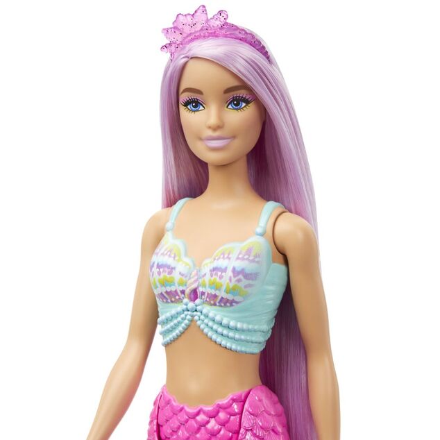 Mattel Barbie Märchenpuppe mit langen Haaren – Meerjungfrau